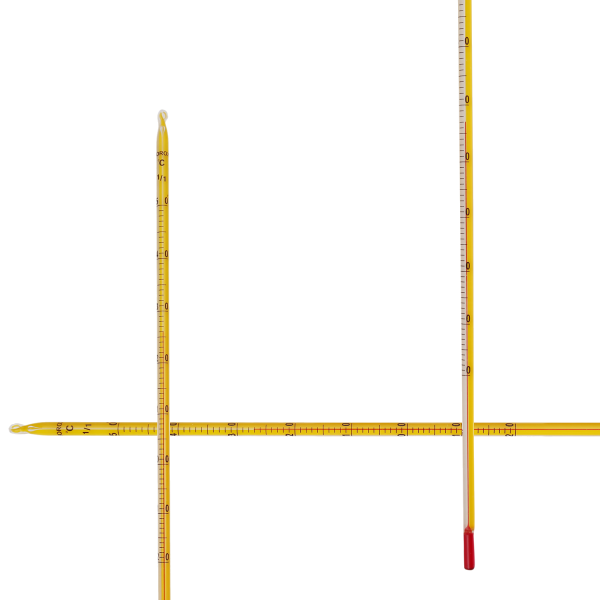 Borox Cam Alkollü Termometre - Kimya Termometresi -20-50C