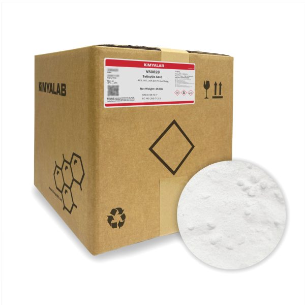 Kimyalab Salisilik Asit - Salicylic Acid USP - 25 Kg-Koli Toptan