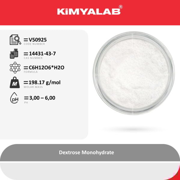 Kimyalab Glikoz Monohidrat - 500g Dekstroz - Dextrose Monohydrate