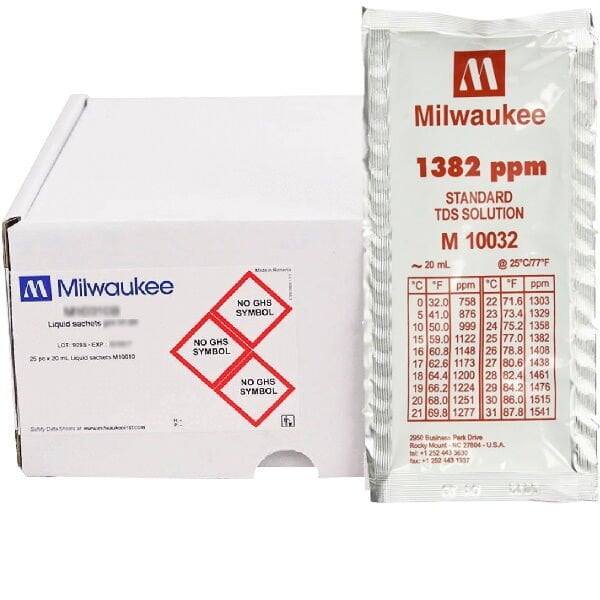Milwaukee M10032 TDS Kalibrasyon Çözeltisi 1382 ppm - 25 adet/paket