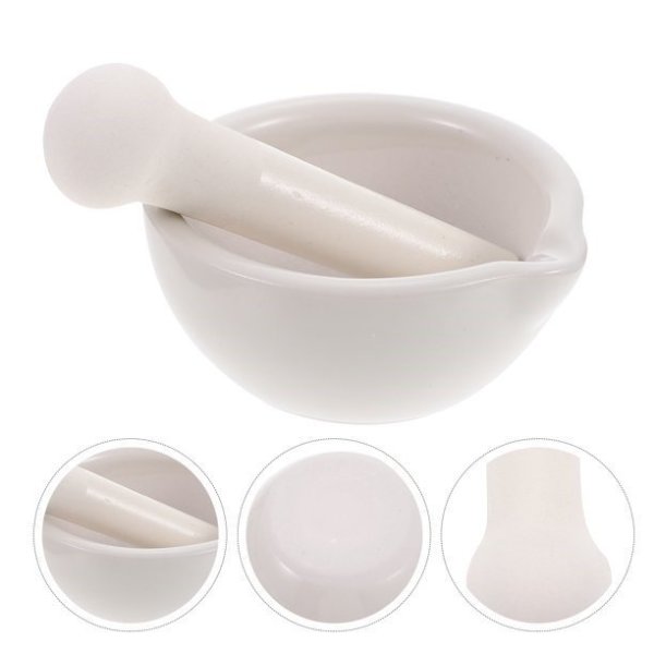 Borox Porselen Havan Tokmaklı 80 mm - 1 set-paket