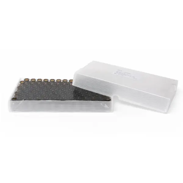 Borox Kapaklı Amber Cam Şişe 10ml - Crimp Vial ND20 - Dibi Düz - 100 Adet/Paket