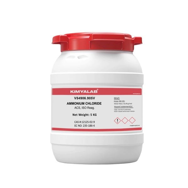 Kimyalab Amonyum Klorür - Ammonium Chloride - 5 Kg-HDPE Varil