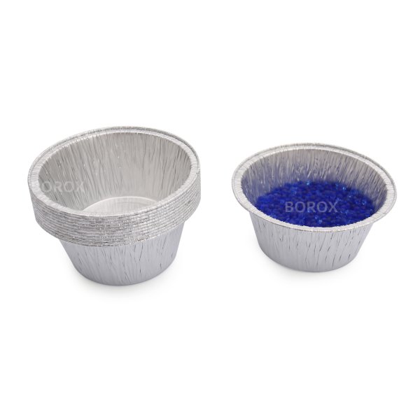 Borox Alüminyum Tartım Kabı - 85x40mm Tartım Kapları 50 Adet
