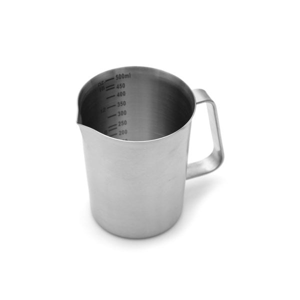 Borox Kulplu Paslanmaz Çelik Beher 500 1000 1500ml - 3lü Set