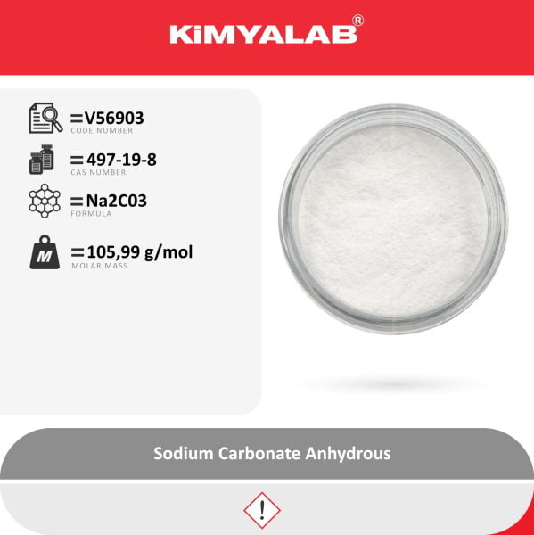 Kimyalab Sodyum Karbonat 5Kg - Sodium Carbonate Anhydrous USP - 5 Kg-HDPE Varil