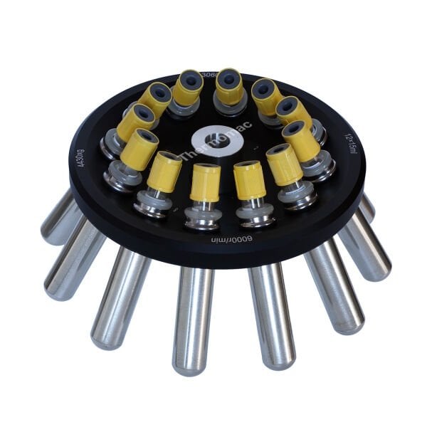 Thermomac TMS6 Max 12 × 15/10/7/5ml Açılı Rotor - Masaüstü Santrifüj Cihazı 6000rpm