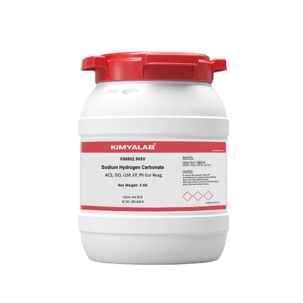 Kimyalab Sodyum Hidrojen Karbonat - Farma Kalite - Sodium Hydrogen Carbonate USP - Sodyum Bikarbonat - 5 Kg-HDPE Varil