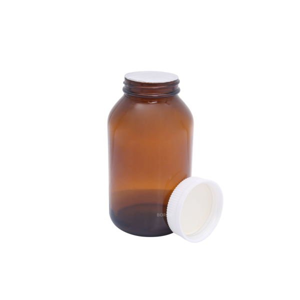 Borox Amber Cam Şişe 300ml - Bastır Aç Kapaklı Şişe 50 Adet Toptan