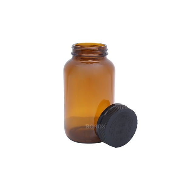 Borox Amber Cam Şişe 400ml - Bastır Aç Kapaklı Şişe 50 Adet Toptan