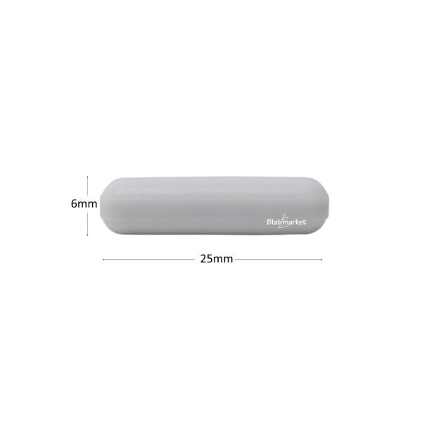 Manyetik Balık 6x25 mm - Teflon Karıştırıcı Balık Silindirik - 10 Adet Paket