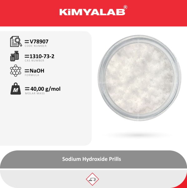 Kimyalab Sodyum Hidroksit Boncuk - Sodium Hydroxide - 5 Kg-HDPE Varil