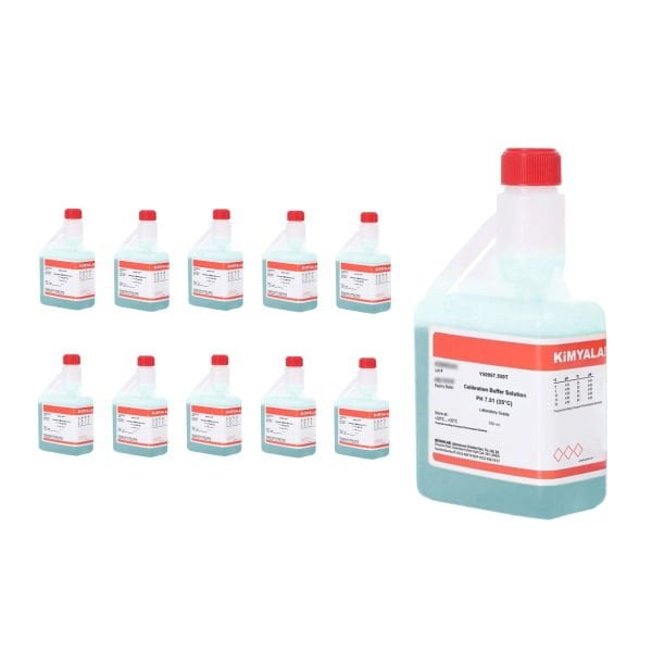 Kimyalab pH 7.01 Kalibrasyon Sıvısı - pH Metre Tampon Çözelti - 10 Adet Toptan