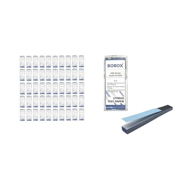 Turnusol Kağıdı Mavi 100 Test Strip - Litmus Paper 50 Paket Toptan