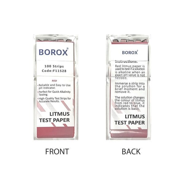 Turnusol Kağıdı Kırmızı 100 Test Strip Litmus Paper 50 Paket Toptan