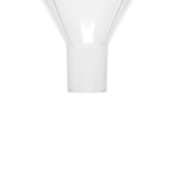 Borox Plastik Toz Huni 100mm - Laboratuvar Hunisi - Paralel Gövde - 36 Adet/Toptan