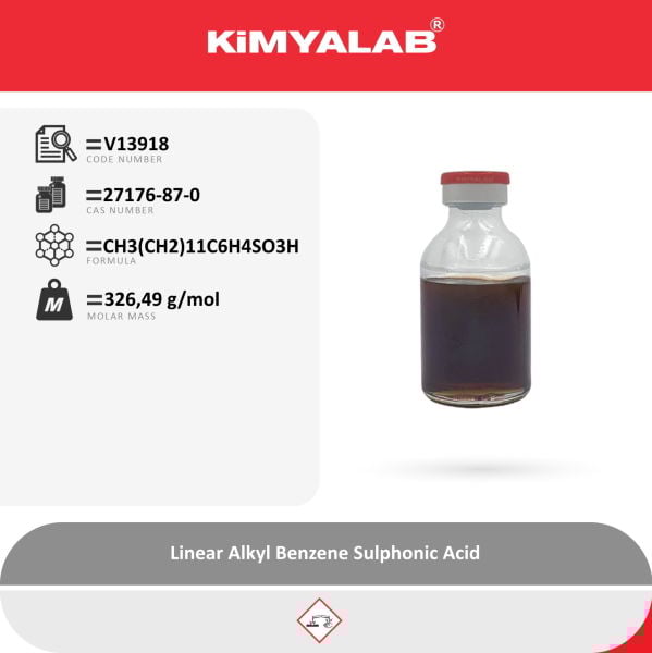 Kimyalab Lineer Alkil Benzen Sülfonik Asit - LABSA 1L - Linear Alkyl Benzene Sulphonic Acid
