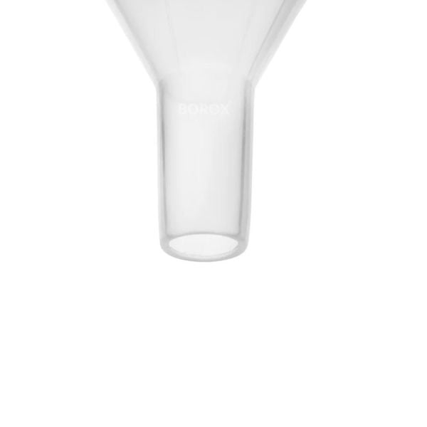 Borox Plastik Toz Huni 65mm - Laboratuvar Hunisi - Paralel Gövde - 36 Adet/Toptan