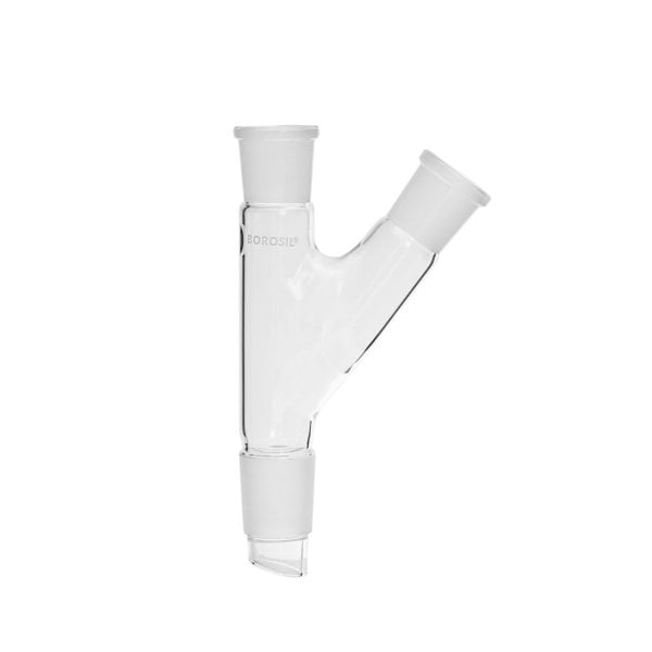 Borosil Cam Adaptör 2 Boyunlu - 45° Yukarı Açılı 24/29-29/32