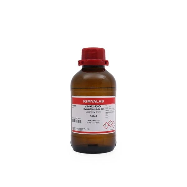 Kimyalab Hidroklorik Asit 30% 500 ml - Hydrochloric Acid HCL