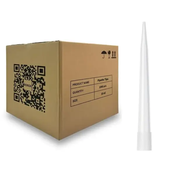 Borox Otomatik Pipet Ucu 10 ml Şeffaf - 1000 Adet Toptan - 10000µl - CalPro İçin