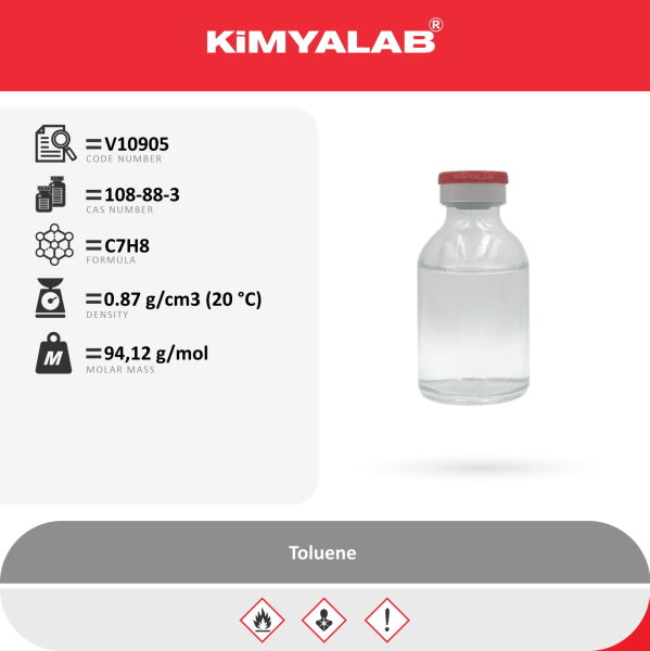 Kimyalab Toluen 1L - Metil Benzen - Toluene