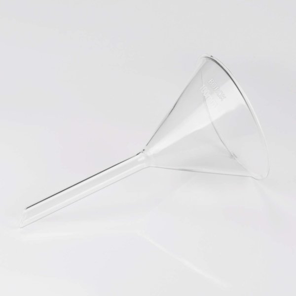 Borox Cam Huni 150 mm - Kısa Saplı Laboratuvar Huni