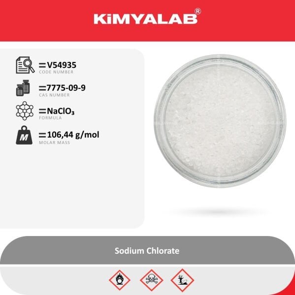 Kimyalab Sodyum Klorat 1Kg - Sodium Chlorate