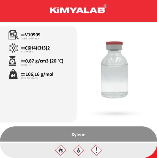 Kimyalab Ksilen İzomerleri Karışımı 500ml - Saf Fırın Tineri - Xylene