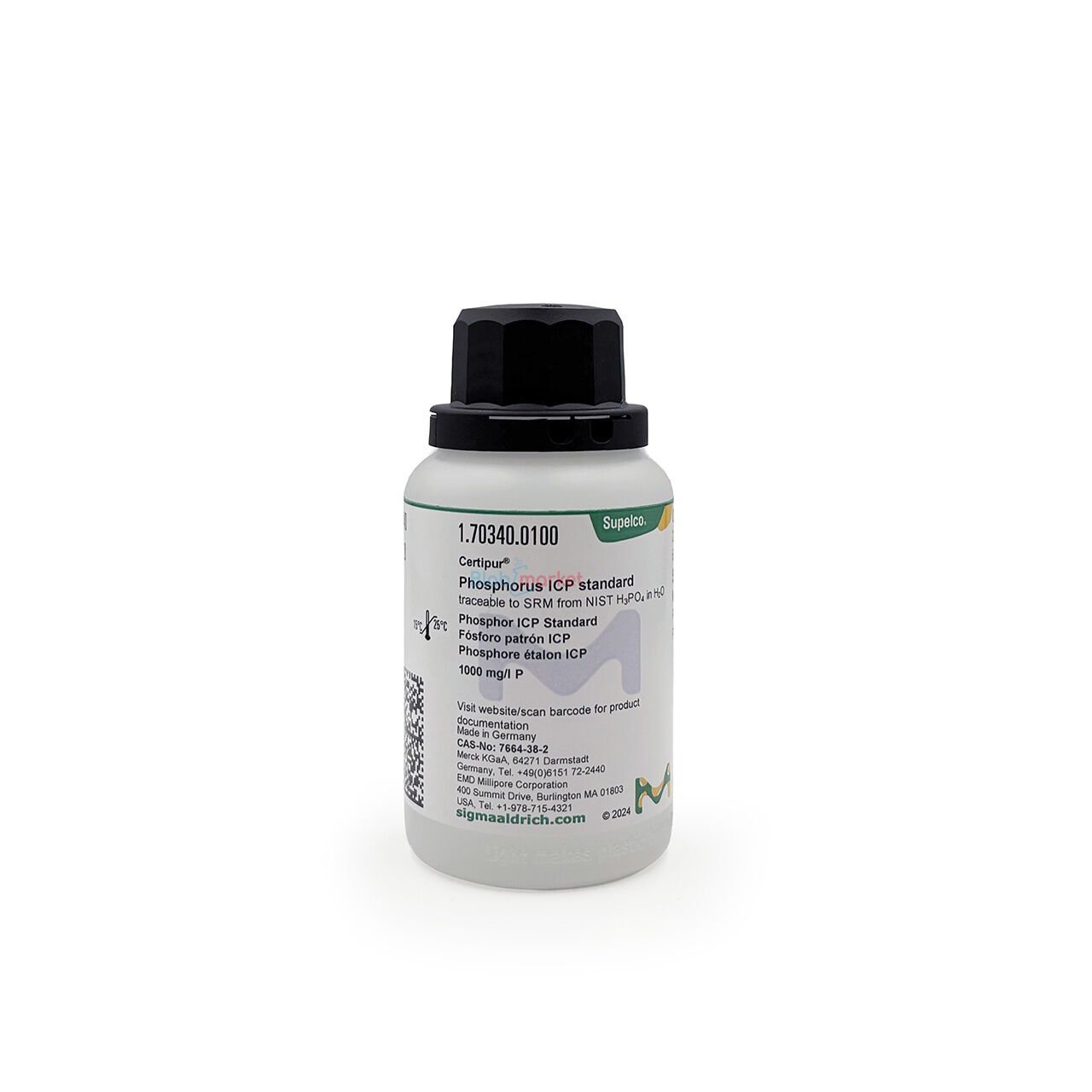 Fosfor 100 ml- Phosphorus ICP Standard Merck 170340.0100
