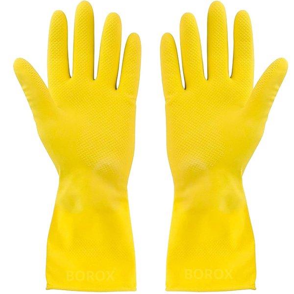 Lateks Eldiven M - Çok Amaçlı Latex Asit Bulaşık Eldiveni - 20 Adet Toptan