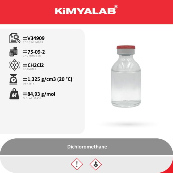 Kimyalab Metilen Klorür 500ml - Diklorometan - Dichloromethane