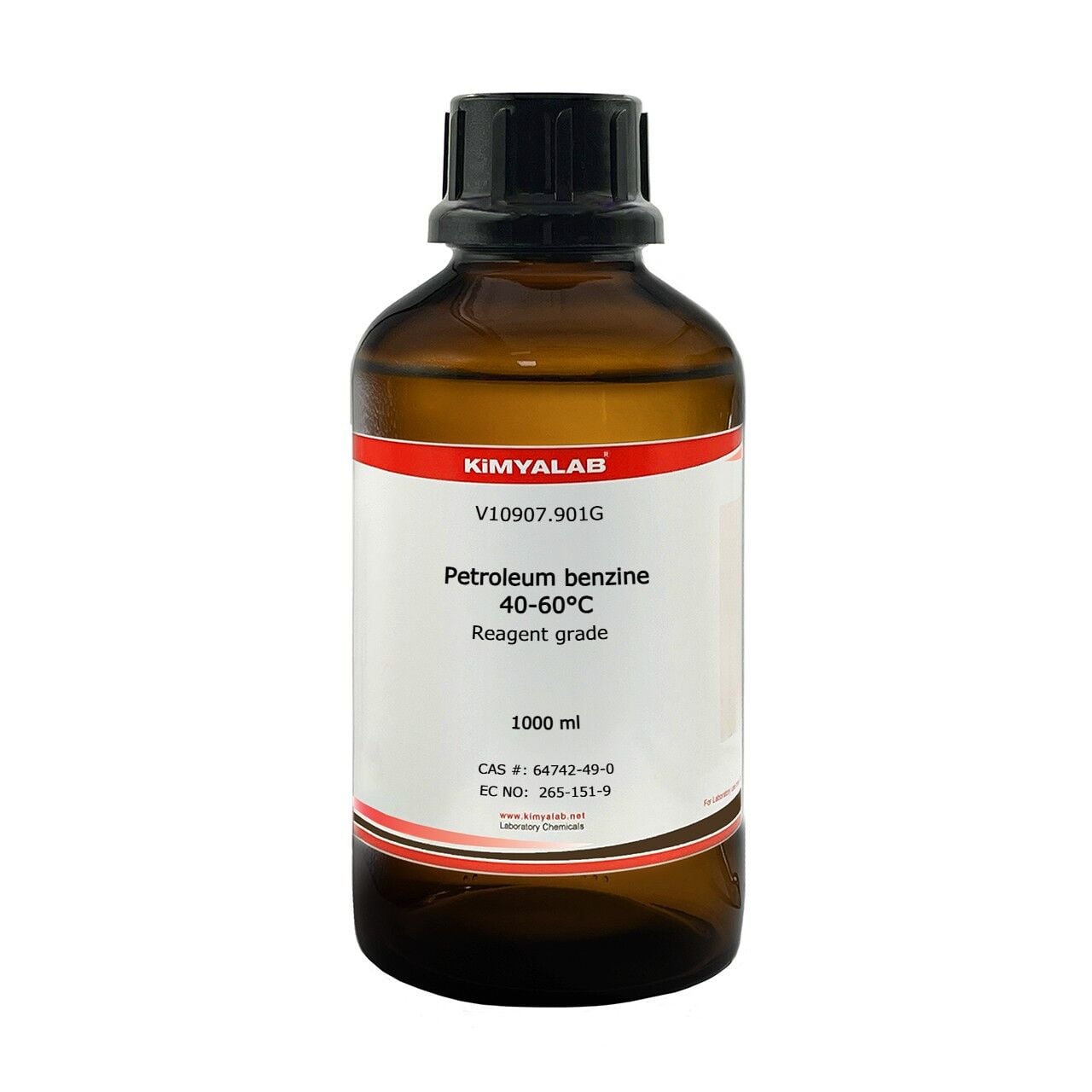 Petrol Eteri 1000 ml Cam Şişe - Petroleum Benzine 40-60C