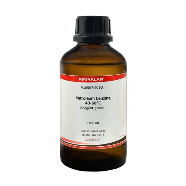 Petrol Eteri 1000 ml Cam Şişe - Petroleum Benzine 40-60C