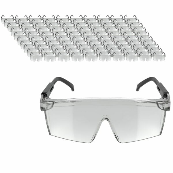 Koruyucu Gözlük - Laboratuvar Gözlüğü - Sap Açısı Ayarlı 100 Toptan