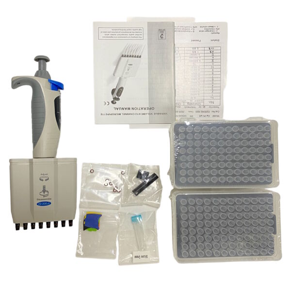 Borox Calpro-S Otomatik Pipet 8 Kanallı 20-200µl - Dijital Mikropipet