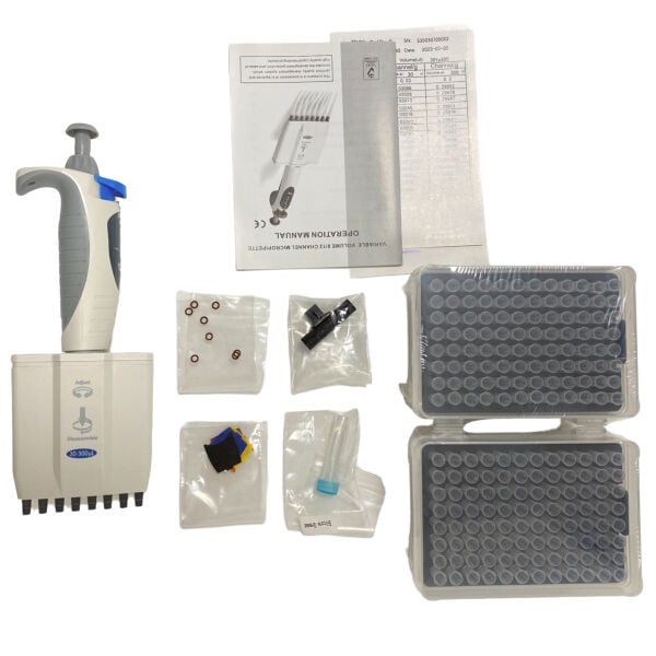 Borox Calpro-S Otomatik Pipet 8 Kanallı 30-300µl - Dijital Mikropipet