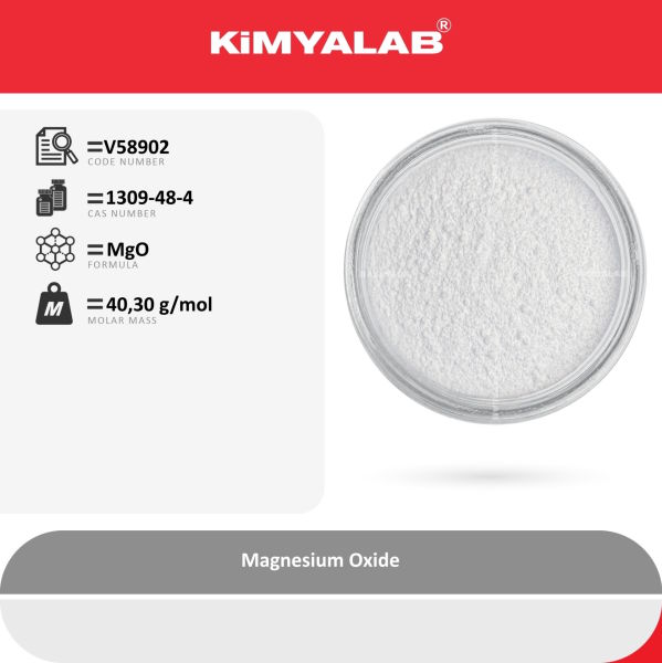 Kimyalab Magnezyum Oksit - Magnesium Oxide MgO - 4 Kg-HDPE Varil