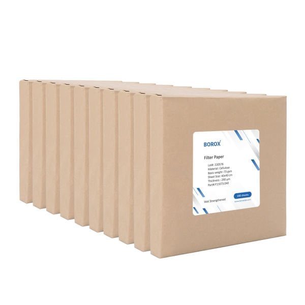 Kaba Filtre Kağıdı 40x40cm 100lü Paket - Adi Süzgeç 73 gr/m2 - 10 Paket Toptan