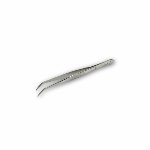 Borox Penset 16 cm Paslanmaz Çelik - Eğri Sivri Uçlu Cımbız - 10 Adet Toptan