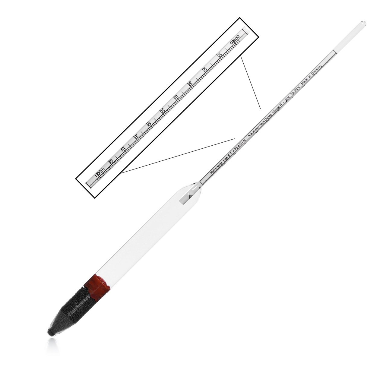 Greinorm Alman Hidrometre - Dansimetre 0.900-1.000 gr/cm3