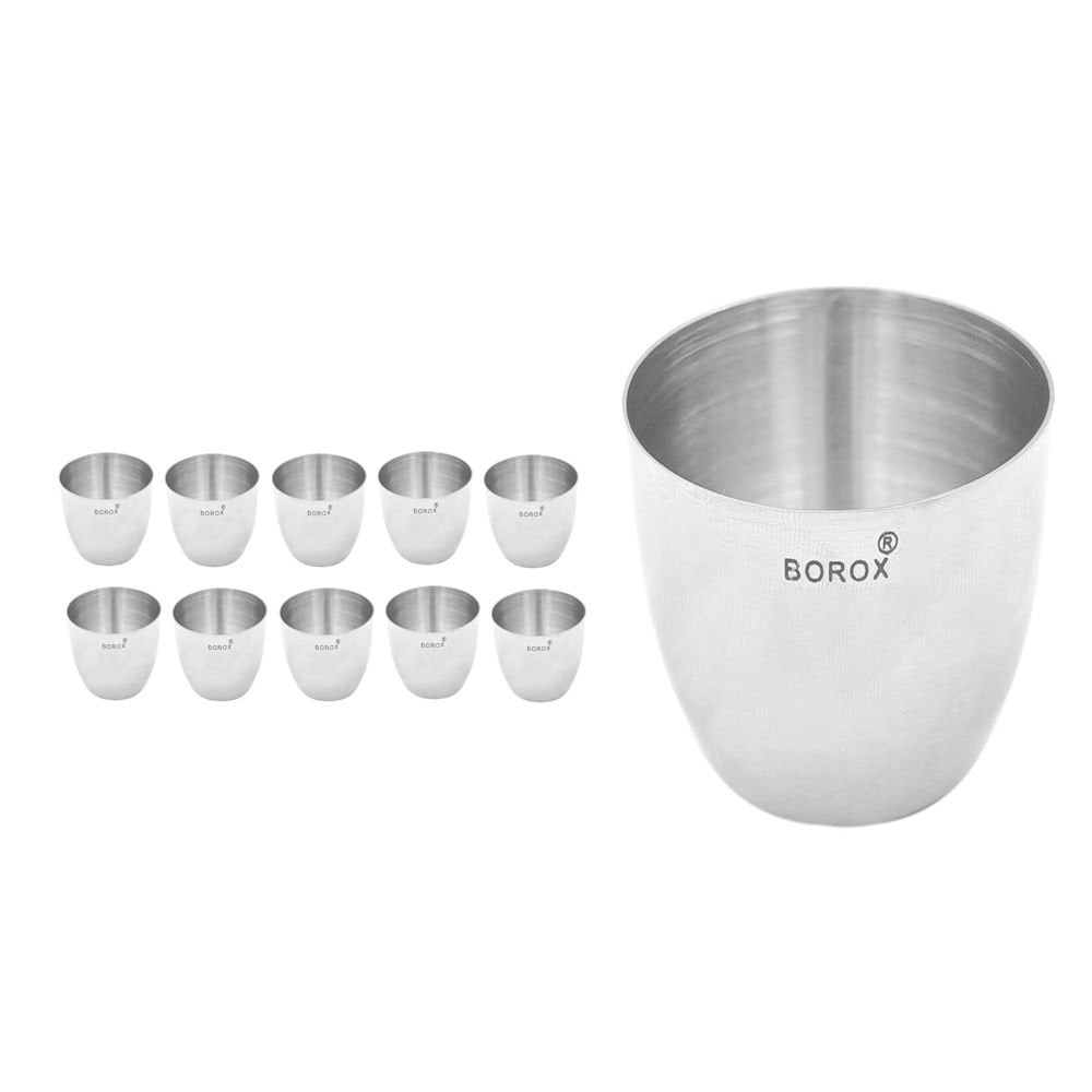 Borox Paslanmaz Çelik Kroze 130ml - Crucible - 10 Adet Toptan