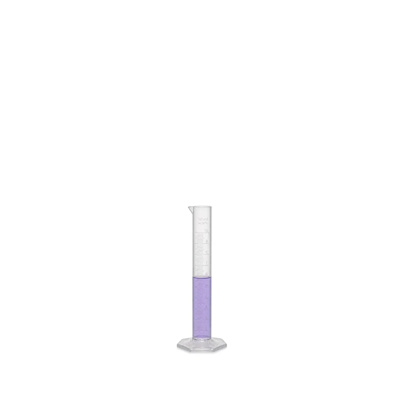 Borox Plastik Mezür 10 ml - Uzun form Kabartma Skala