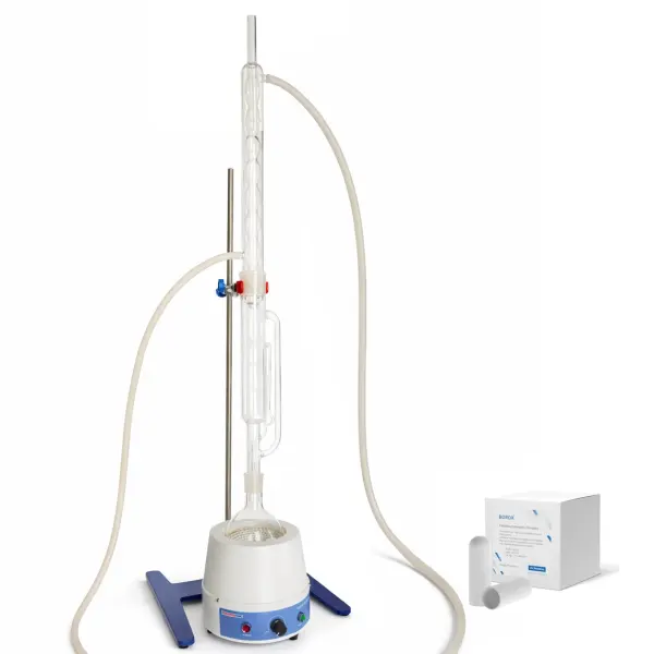 Borox Soxhlet Ekstraksiyon Seti 500ml - Sokslet Düzeneği - Ekstraktör Cihazı -  Yağ Tayin Deney Seti