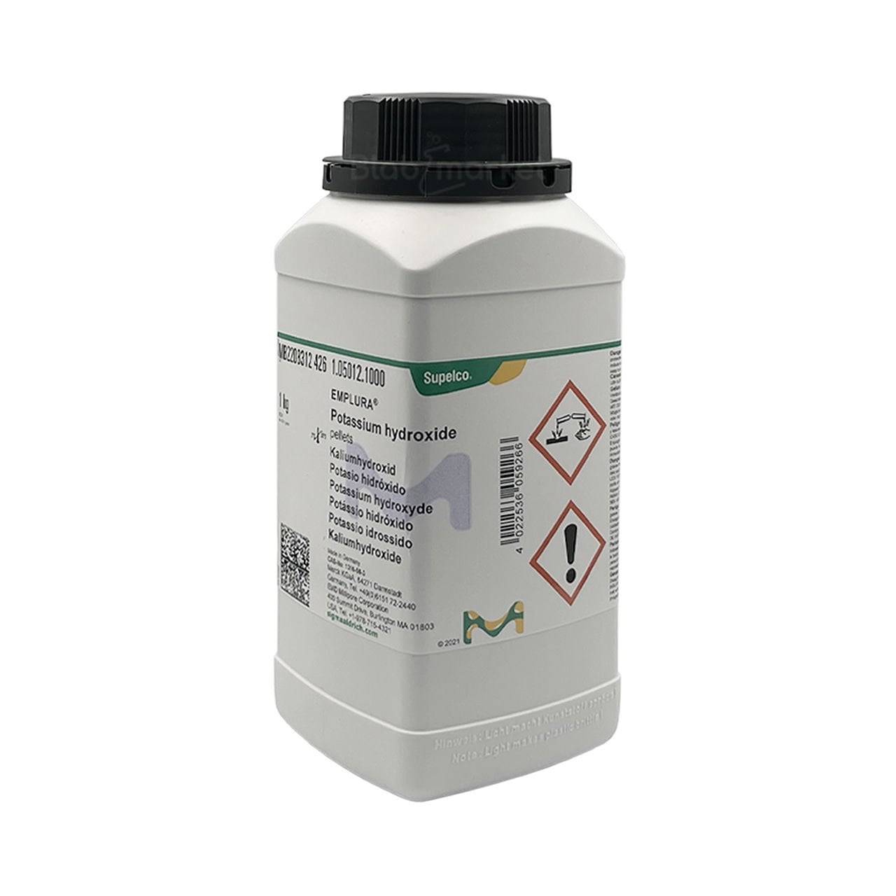 Merck 105012 Potasyum Hidroksit 1Kg - Potassium Hydroxide Pellets