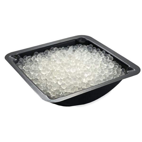 Borox PS Tartım Kabı - Plastik Kare Form 250ml - 500adet/paket - Siyah Renk