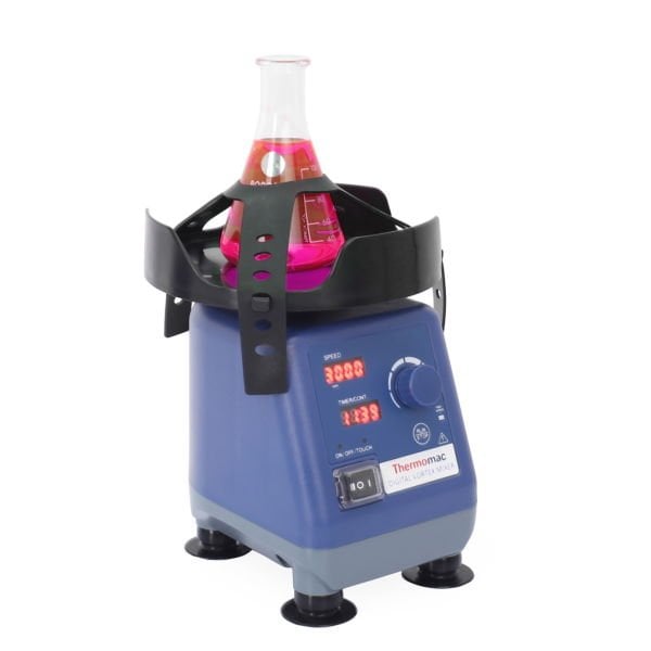 Thermomac Dijital Vorteks - 100-250ml Erlenmeyer Eki Set