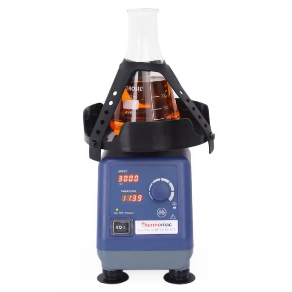 Thermomac Dijital Vorteks - 100-250ml Erlenmeyer Eki Set
