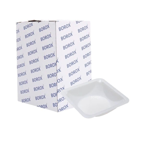 Borox PS Tartım Kabı - Plastik Kare Form 10ml - 500adet/paket - Beyaz Renk