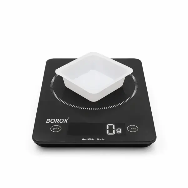 Borox PS Tartım Kabı - Plastik Kare Form 100ml - 500adet/paket - Beyaz Renk